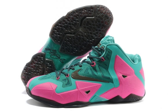 Nike Lebron 11 Rose Vert