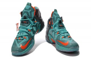 Nike Lebron 12 Gris Bleu Orange