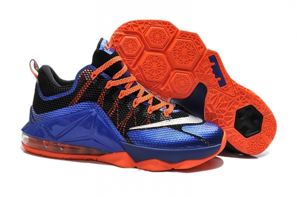 Nike Lebron 12 Noir Bleu Orange