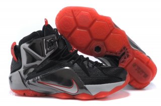 Nike Lebron 12 Noir Gris Rouge