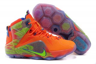 Nike Lebron 12 Orange Fluorescent Vert