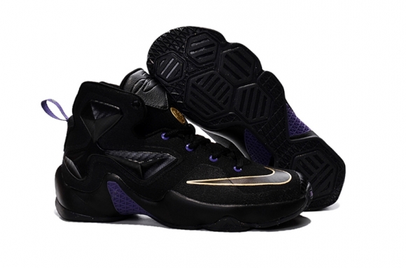 Nike Lebron 13 Noir Pourpre Or