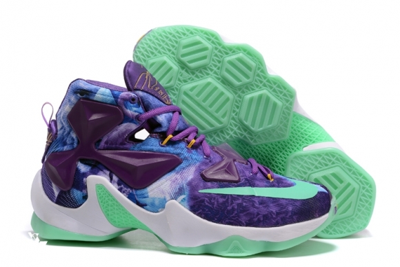 Nike Lebron 13 Pourpre Bleu Vert