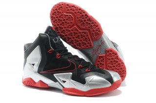 Nike Lebron Noir Argent Rouge Enfant