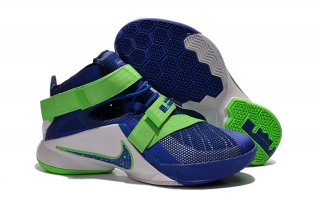 Nike LeBron Soldier 9 Bleu Blanc Vert
