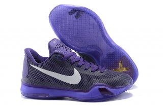 Nike Zoom Kobe 10 Pourpre Noir Blanc