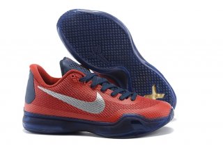 Nike Zoom Kobe 10 Rouge Foncé Bleu