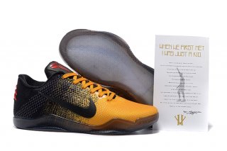 Nike Zoom Kobe 11 Elite Noir Jaune Marron