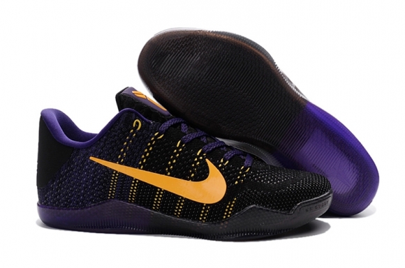 Nike Zoom Kobe 11 Elite Noir Pourpre Jaune