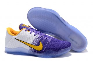 Nike Zoom Kobe 11 Elite Pourpre Blanc Jaune