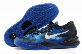 Nike Zoom Kobe 8 Bleu Noir Blanc