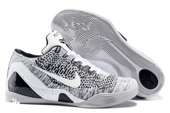 Nike Zoom Kobe 9 Elite Blanc Gris Noir