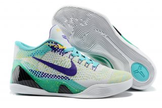 Nike Zoom Kobe 9 Elite Blanc Pourpre Vert