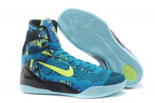 Nike Zoom Kobe 9 Elite Bleu Noir Jaune