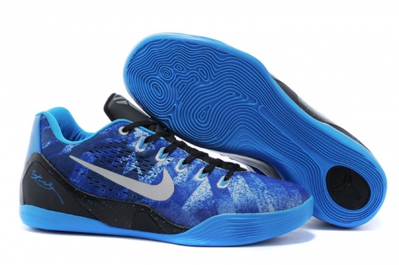 Nike Zoom Kobe 9 Elite Foncé Bleu Noir