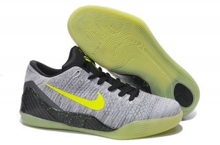 Nike Zoom Kobe 9 Elite Gris Noir Fluorescent Vert
