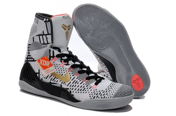 Nike Zoom Kobe 9 Elite Gris Noir Or