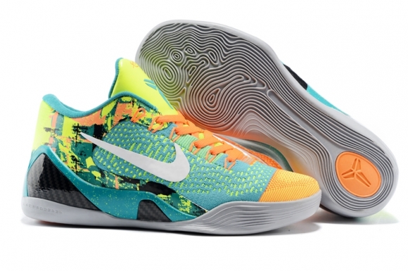 Nike Zoom Kobe 9 Elite Jaune Orange Vert Blanc