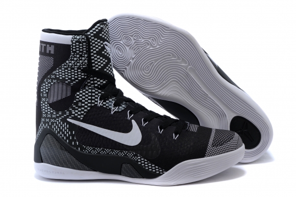 Nike Zoom Kobe 9 Elite Noir Gris Blanc