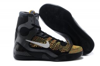 Nike Zoom Kobe 9 Elite Noir Jaune Gris