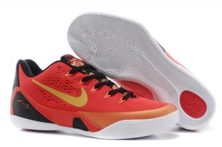 Nike Zoom Kobe 9 Elite Rouge Or Noir Blanc