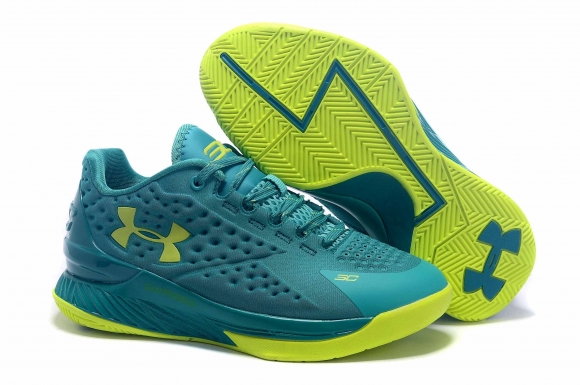 Under Armour Curry 1 Bleu Vert