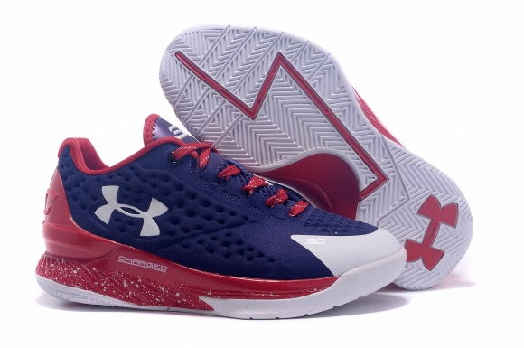 Under Armour Curry 1 Rouge Bleu