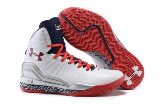 Under Armour Curry 2 Blanc Argent Rouge
