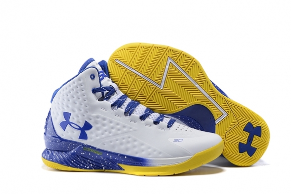 Under Armour Curry 2 Blanc Jaune Bleu