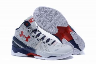 Under Armour Curry 2 Bleu Blanc Rouge