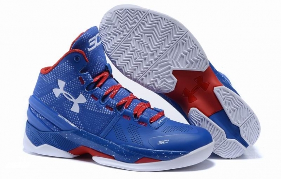 Under Armour Curry 2 Bleu Rouge