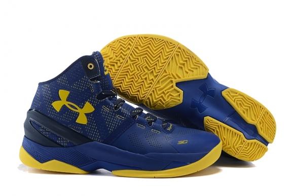 Under Armour Curry 2 Foncé Bleu Jaune