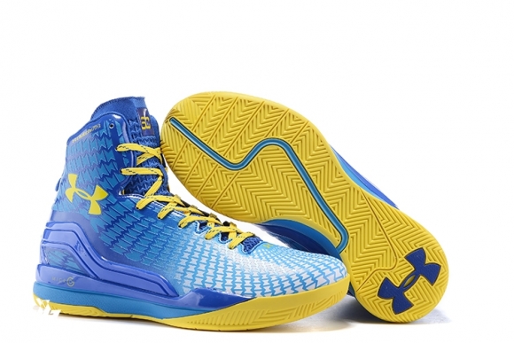 Under Armour Curry 2 Jaune Bleu Blanc