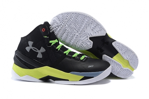 Under Armour Curry 2 Noir Argent Jaune