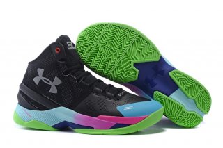 Under Armour Curry 2 Rose Noir Vert