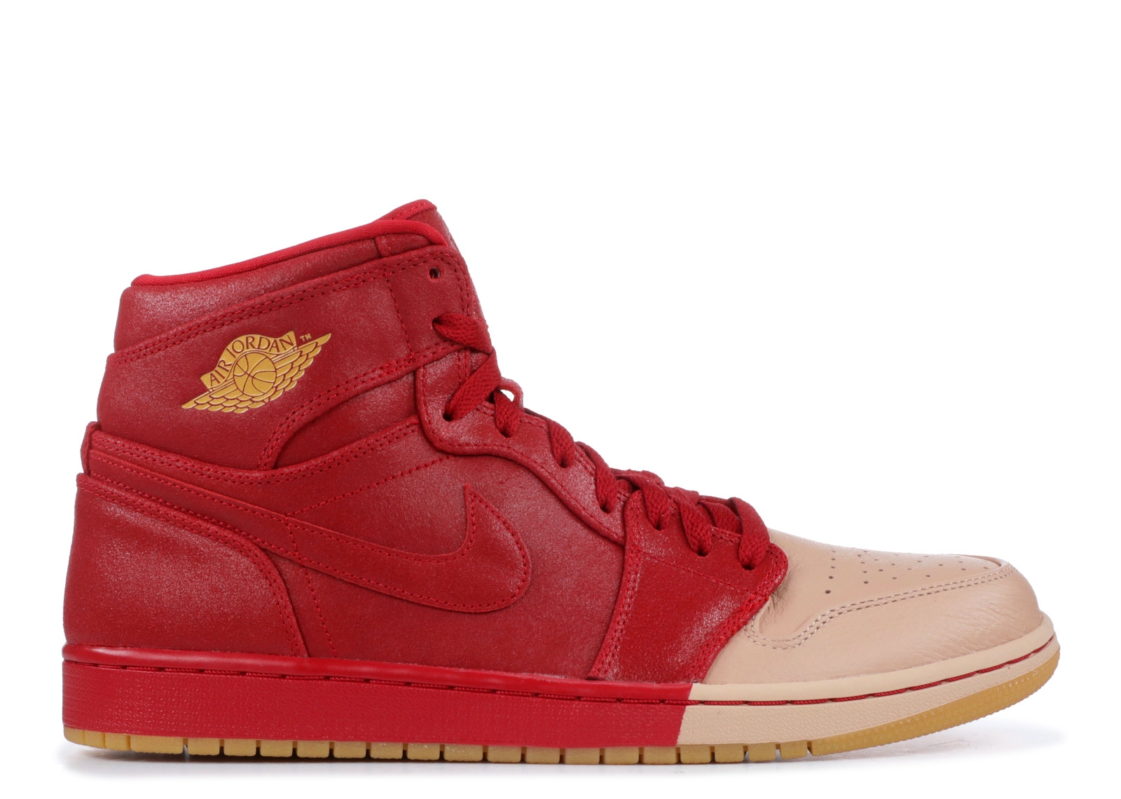 Achat / Vente Air Jordan 1 Retro High Prem Dipped Toe Rouge Métallique