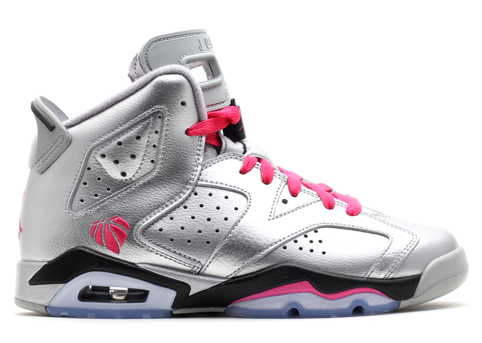 Air Jordan 6 Retro (Gs) "Valentines Day" Métallique Argent (543390-009)