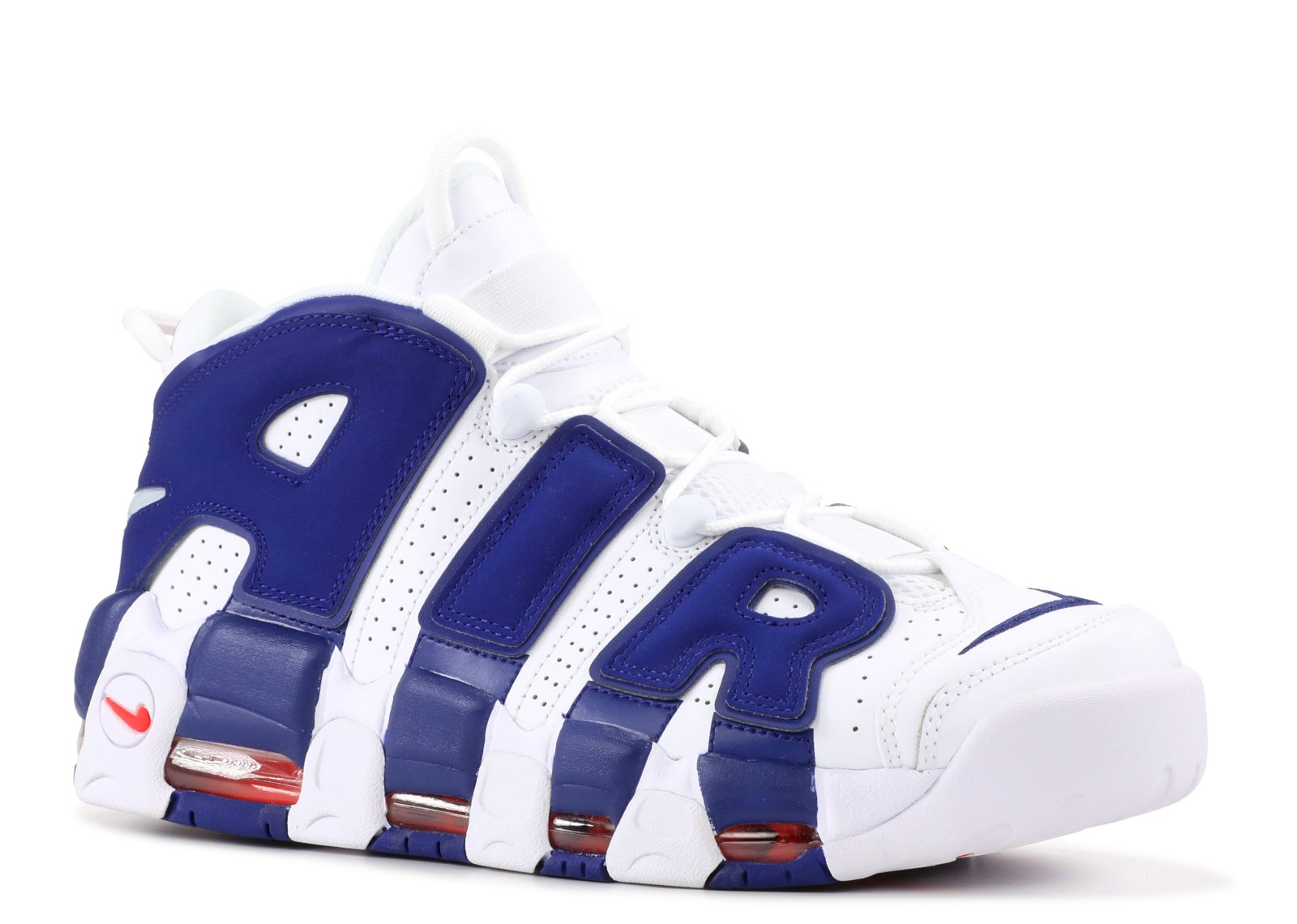 Achat / Vente Nike Air More Uptempo 96 Knicks Blanc Bleu (921948-101 ...