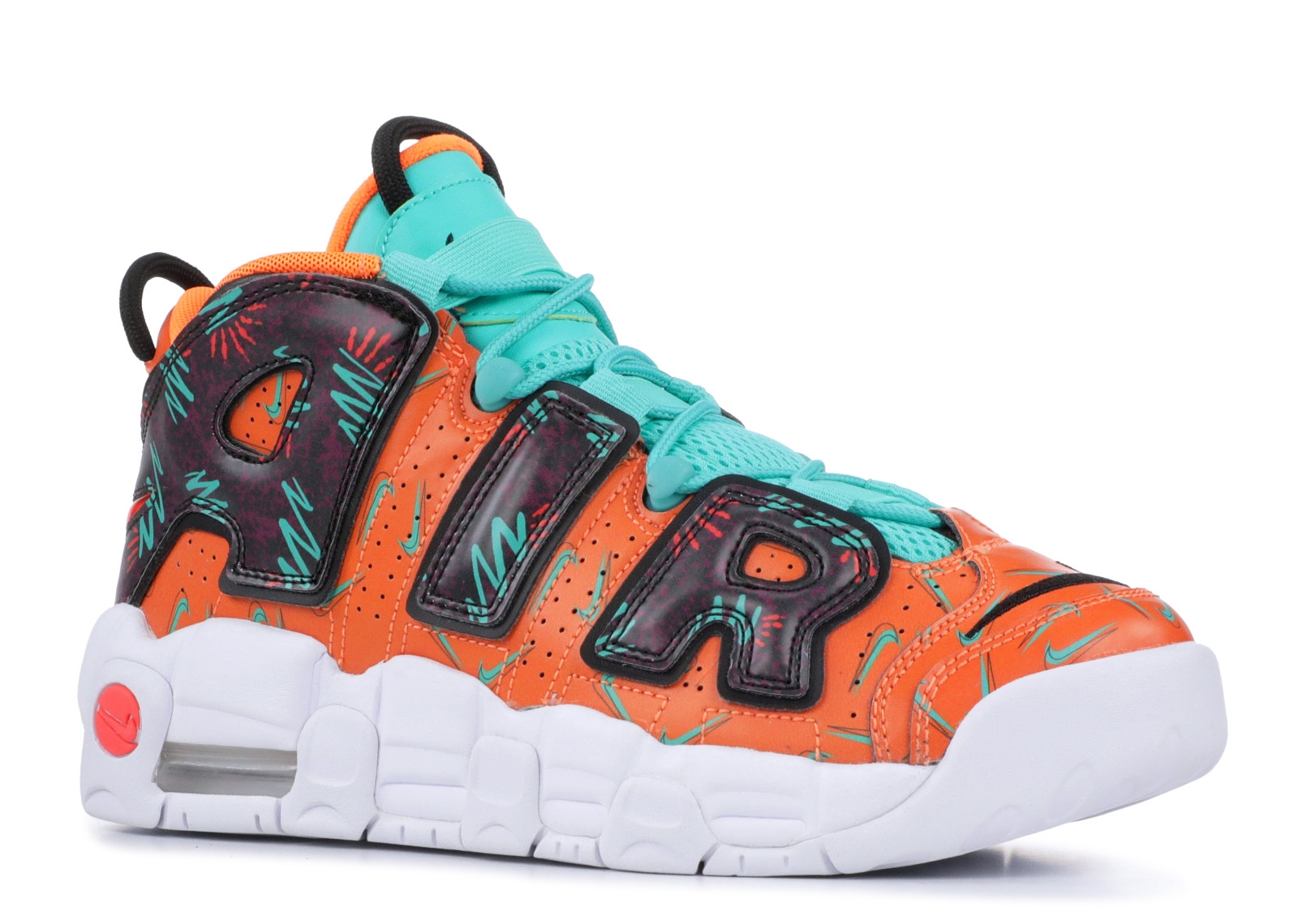nike uptempo orange