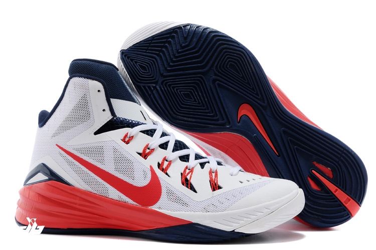 Nike Hyperdunk 2014 Blanc Marine Rouge