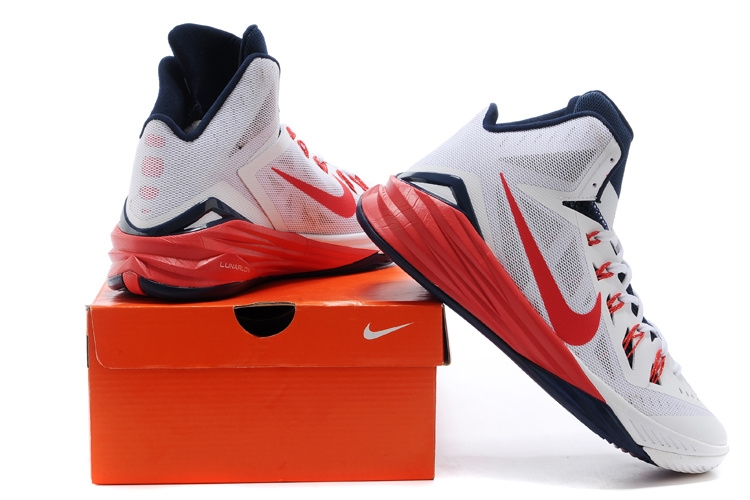 Nike Hyperdunk 2014 Blanc Marine Rouge