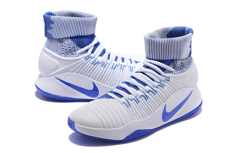 Nike Hyperdunk 2016 Flyknit Blanc Bleu