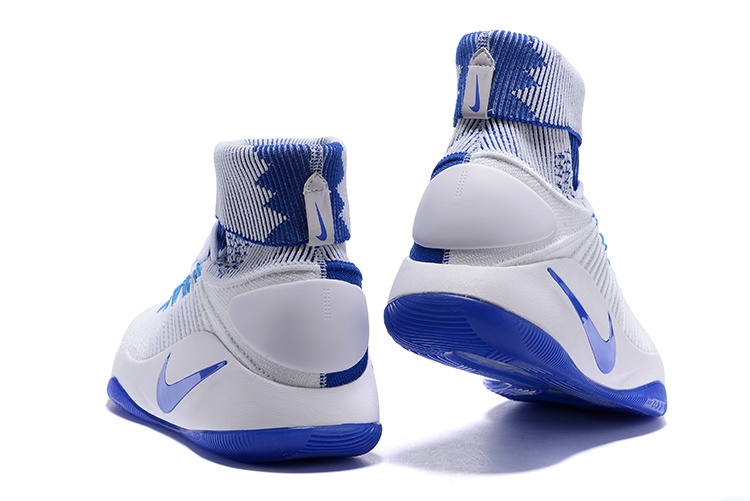 Nike Hyperdunk 2016 Flyknit Blanc Bleu