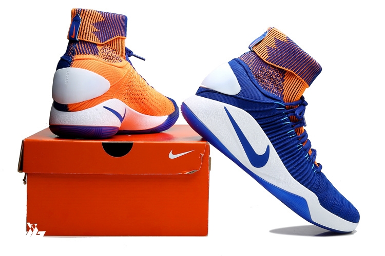 Nike Hyperdunk 2016 Flyknit Bleu Orange