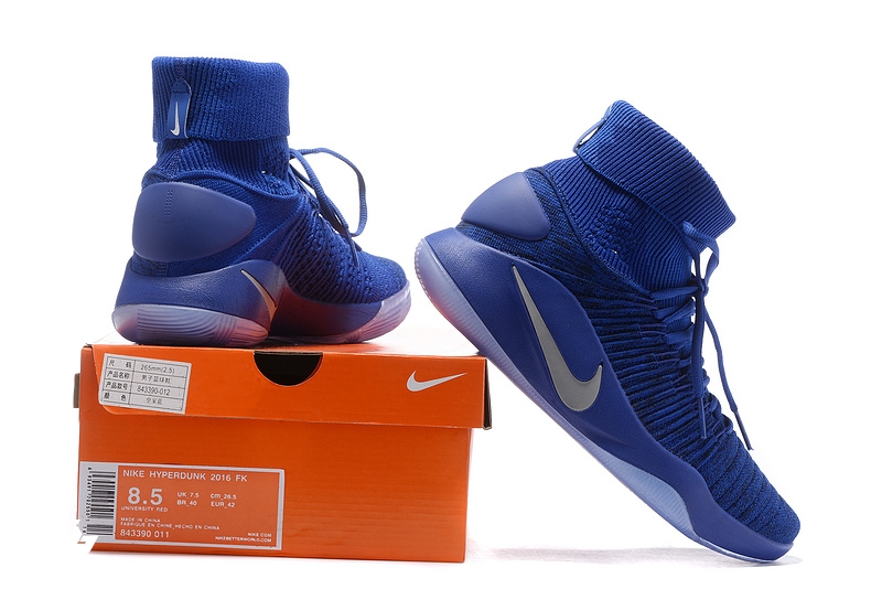 Nike Hyperdunk 2016 Flyknit Bleu