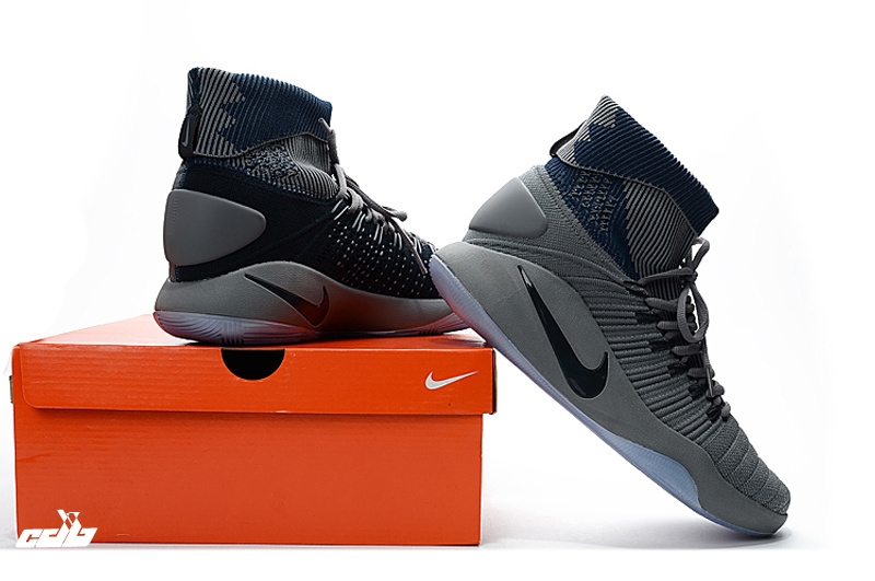 Nike Hyperdunk 2016 Flyknit Gris