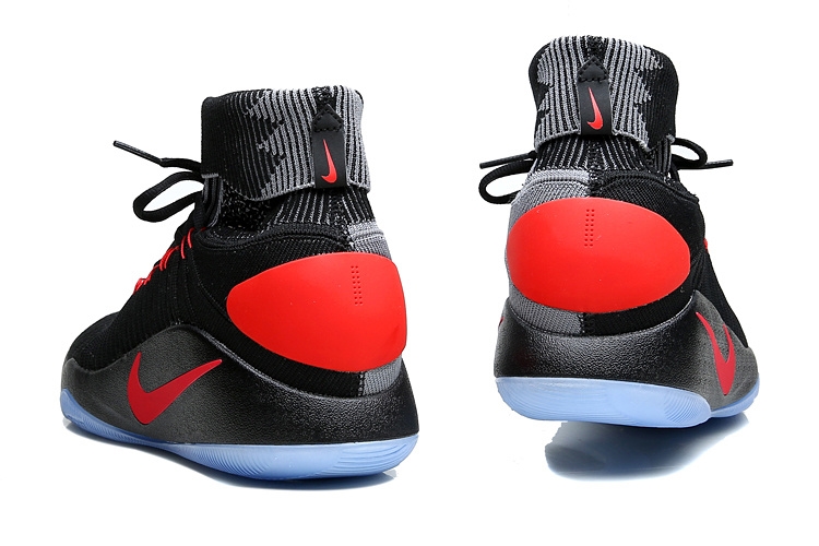 Nike Hyperdunk 2016 Flyknit Noir Rouge Gris