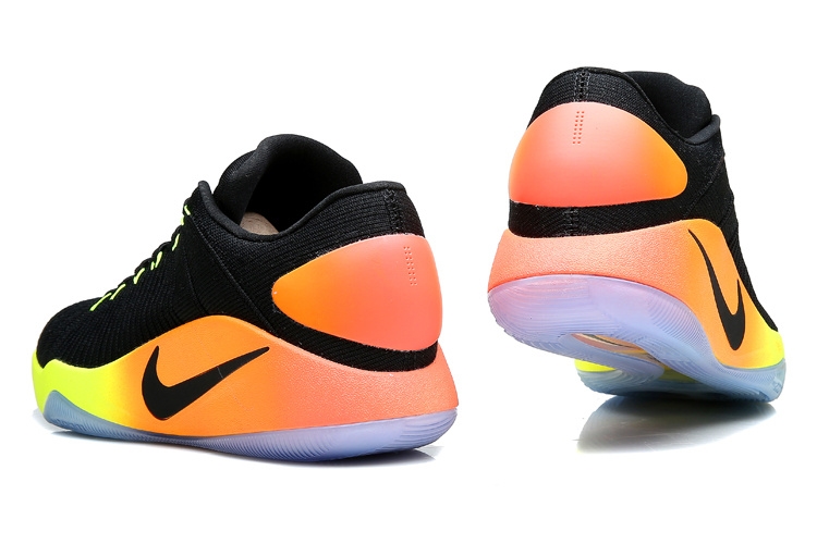 Nike Hyperdunk 2016 Low Flyknit Noir Volt Orange