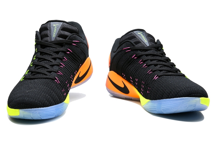 Nike Hyperdunk 2016 Low Flyknit Noir Volt Orange