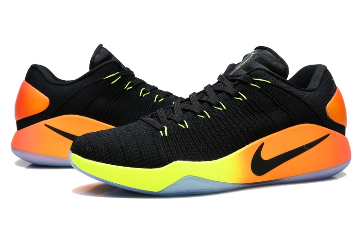 Nike Hyperdunk 2016 Low Flyknit Noir Volt Orange